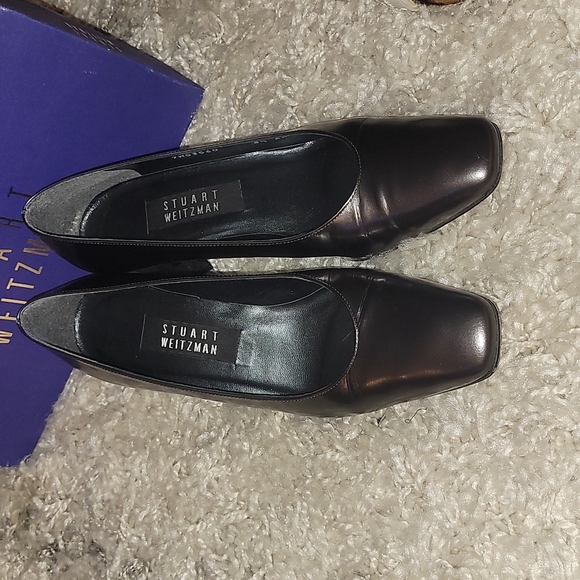 STUART WEITZMAN PEWTER INTEL SHOES - Picture 4 of 11